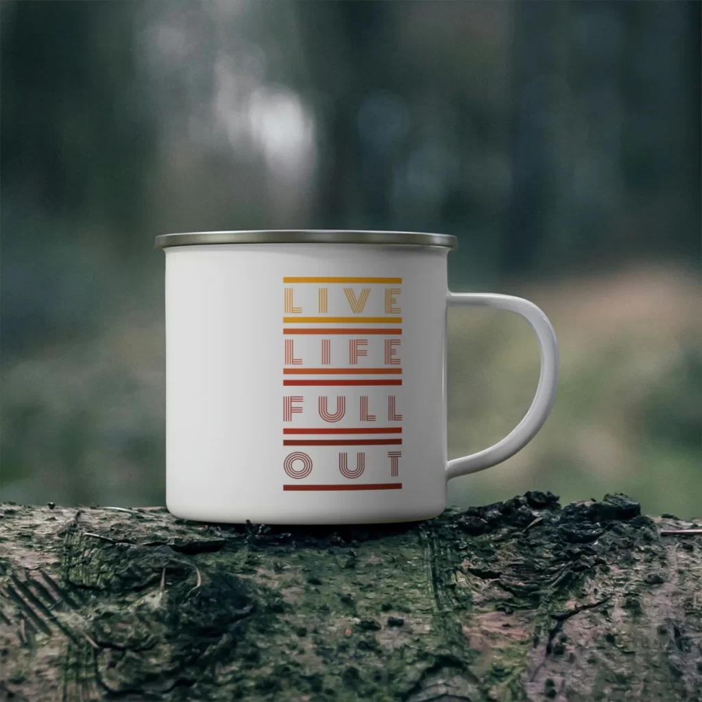 LLFO Enamel Mug